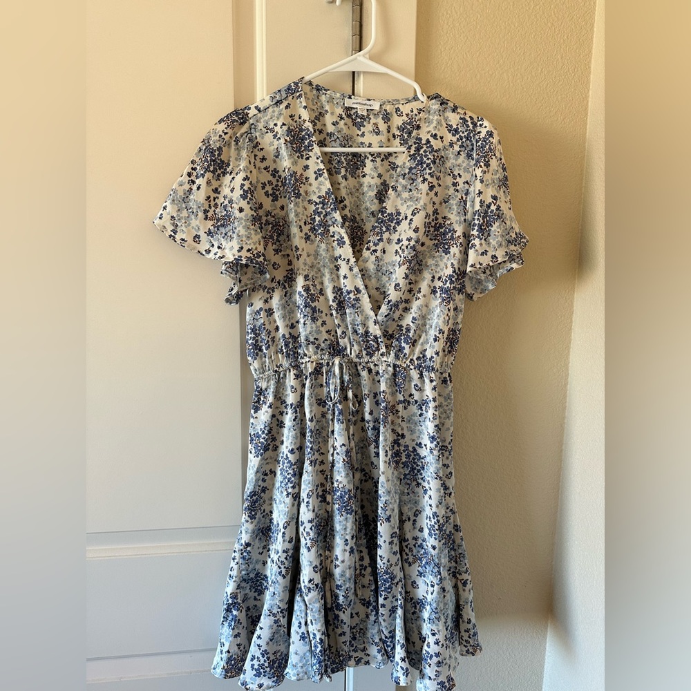 Blue Silky Dress